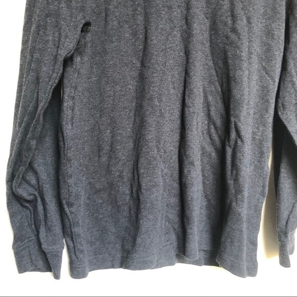 Talbots Grey Mock Neck Top Size Large - Picture 7 of 11